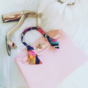 handbag gold lock celebrity style spring